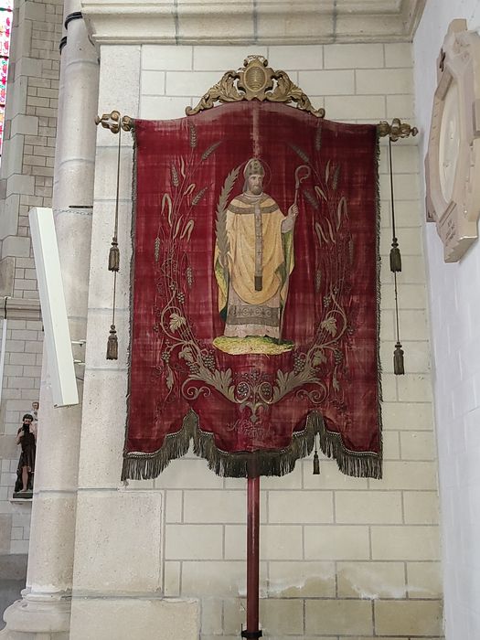 bannière de procession de saint Lambert et de la Vierge