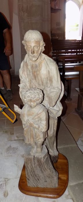 groupe sculpté : Saint Joseph et l'Enfant Jésus