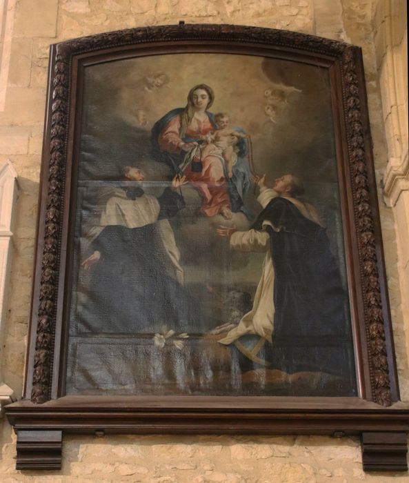 tableau : Vierge à l'Enfant et saint Dominique