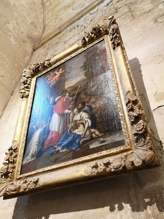 tableau : Saint Charles Borromée visitant les pestiférés