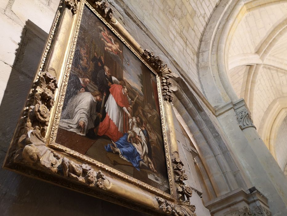 tableau : Saint Charles Borromée visitant les pestiférés