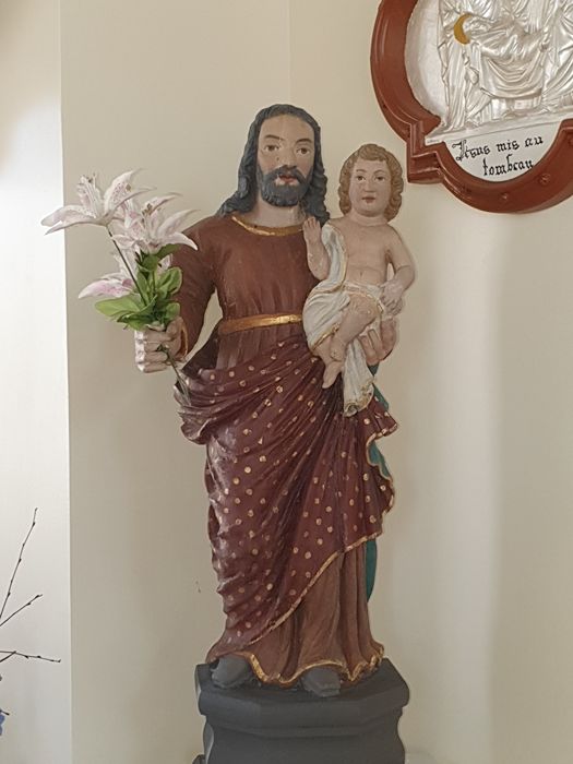 groupe sculpté : Saint Joseph et l'Enfant Jésus