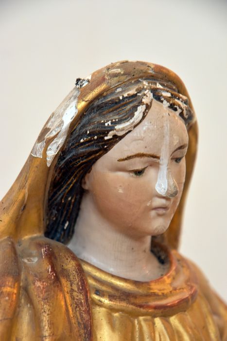 statue : Vierge de l’Immaculée Conception, détail