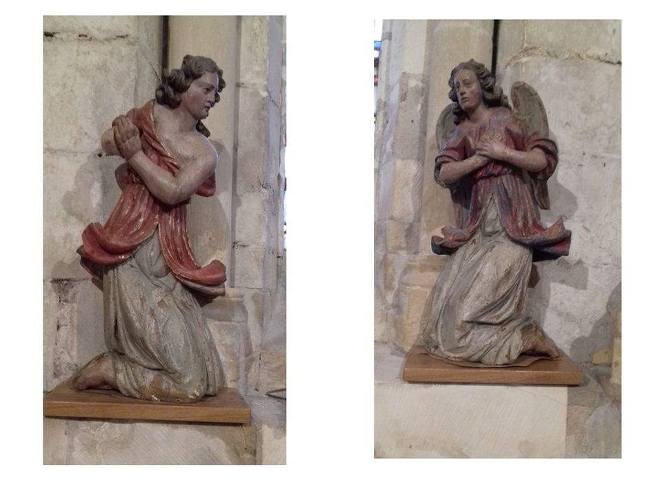 Deux statues : Anges adorateurs