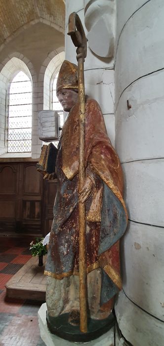 statue : Saint Sulpice au livre