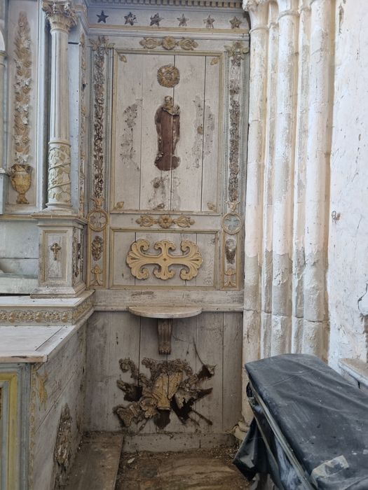 retable Saint-Hubert, vue partielle