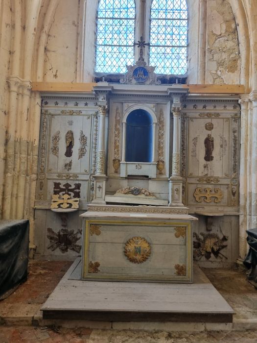 autel Saint-Hubert, retable