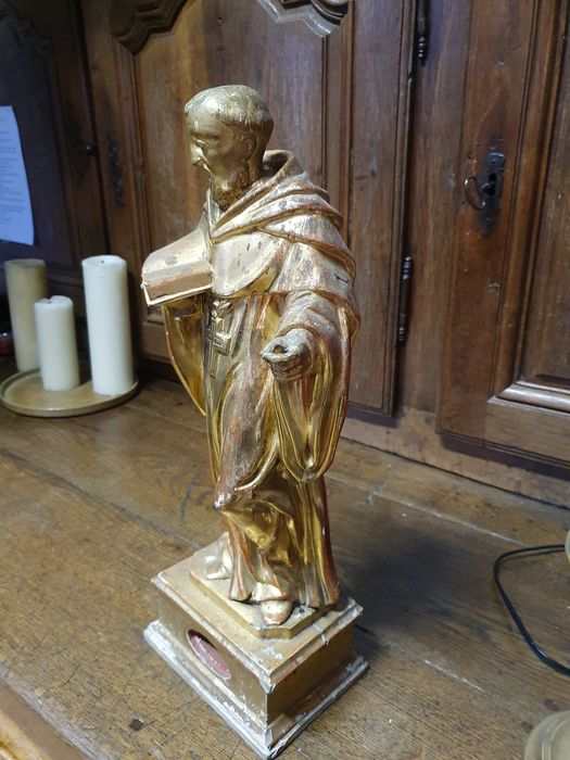 statuette-reliquaire : Saint abbé