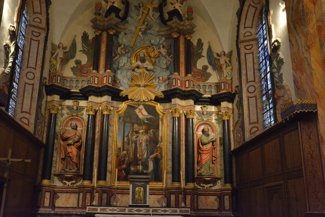 retable du maître-autel, statues : Saint pierre, Saint Paul