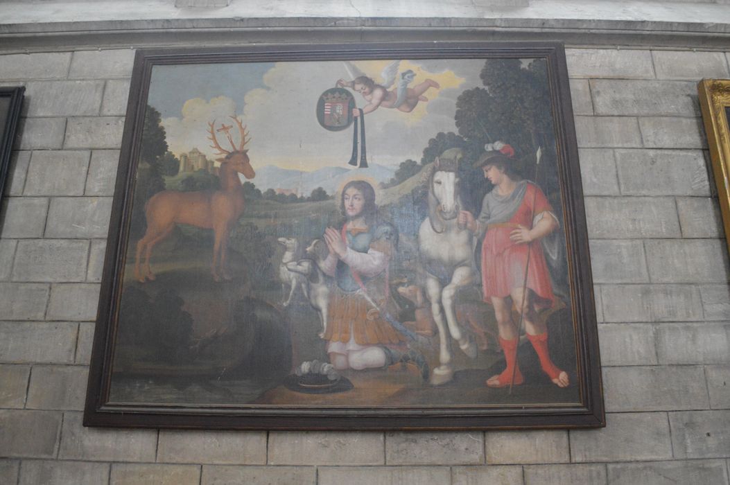 tableau : Vision de saint Hubert