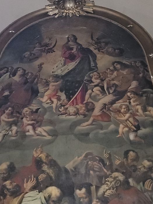 tableau : Assomption de la Vierge, vue partielle