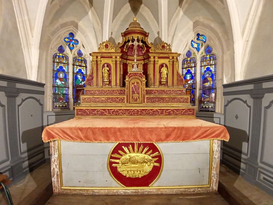 maître-autel, tabernacle, exposition, gradins d'autel