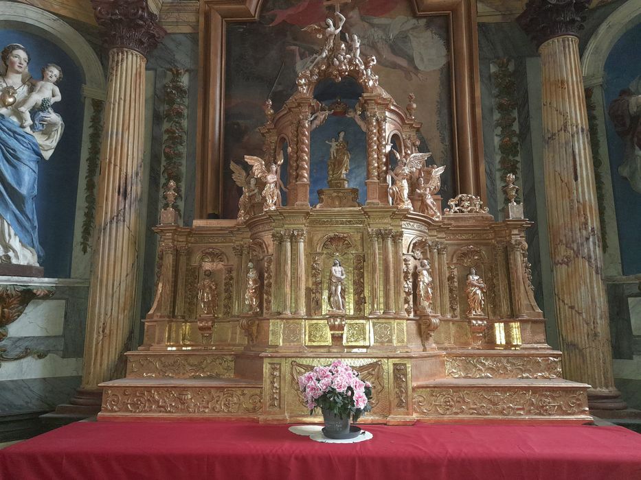 Retable, tabernacle