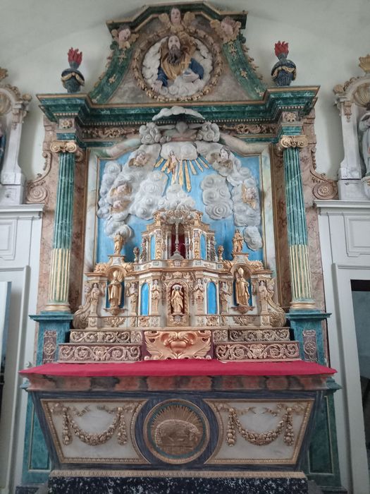 maître-autel, retable, tabernacle
