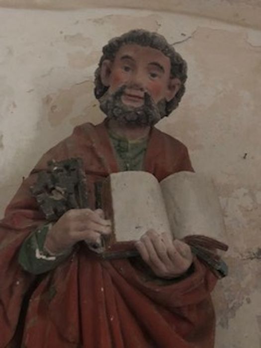 statue : Saint Pierre, vue partielle