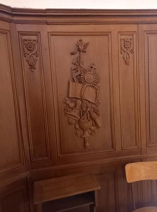 lambris de revêtement du choeur, vue partielle