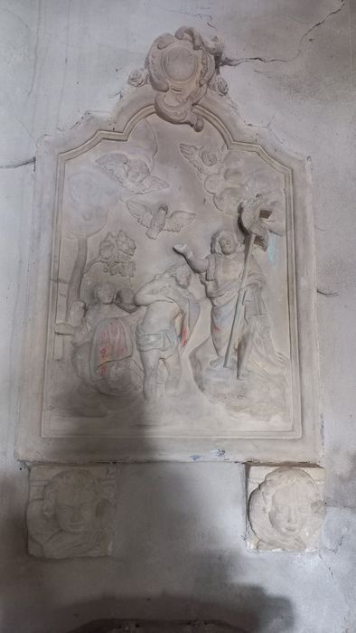 Haut-relief : le Baptême du Christ