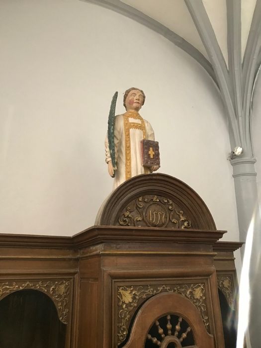 statue : Saint Vincent, vue partielle