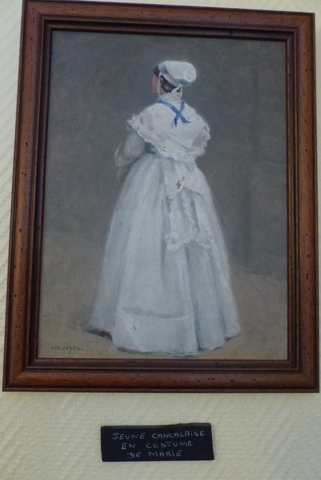 tableau : Portrait d'une jeune Cancalaise en habit de Marie