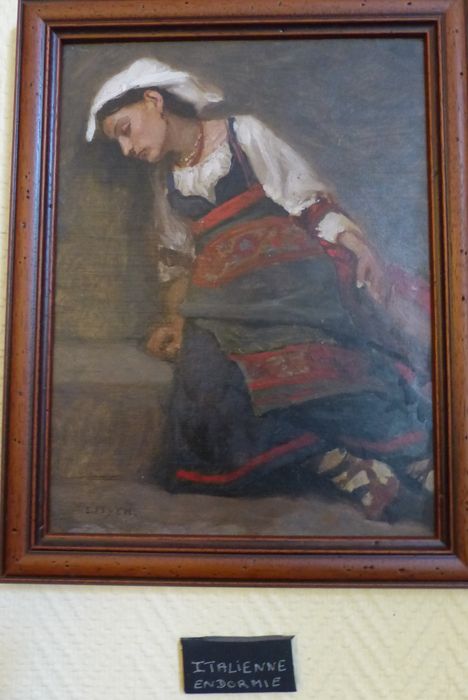 tableau : Portrait d'une jeune italienne endormie