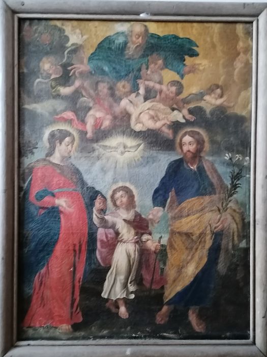 tableau : Sainte Famille et la Trinité