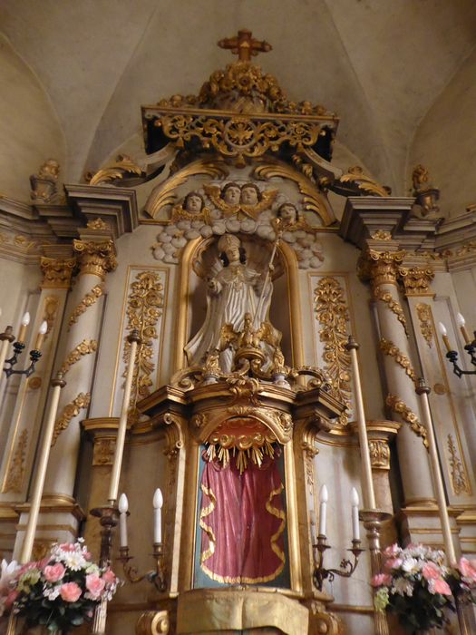 maître-autel, tabernacle, retable, vue partielle