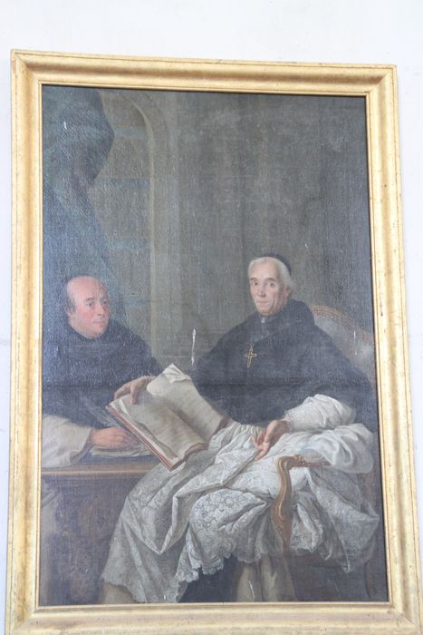 tableau : Portrait d'un abbé de l'abbaye de Roches et d'un prieur
