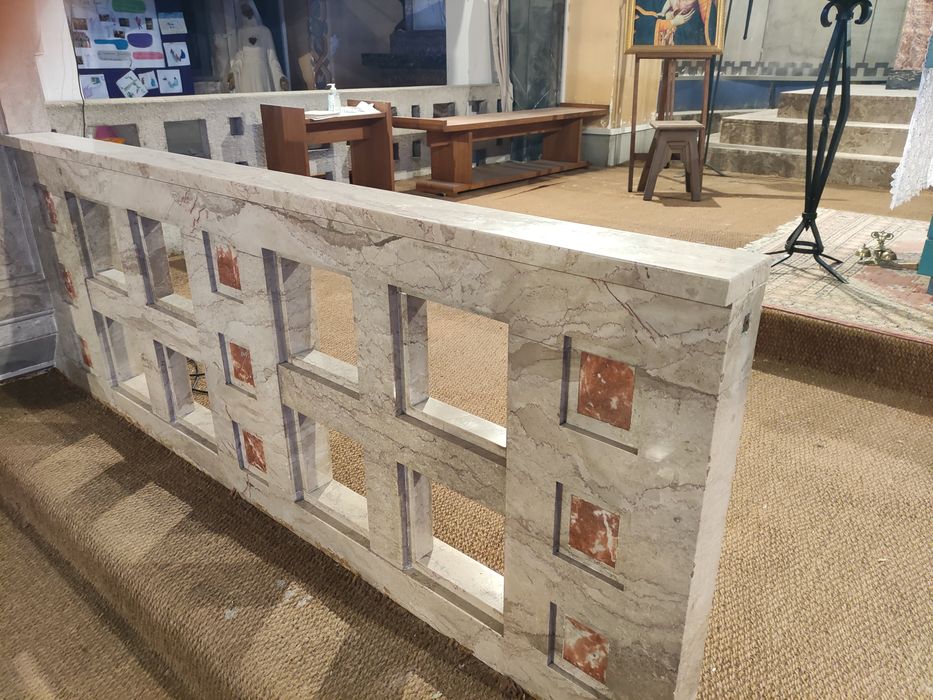 clôture de choeur (banc de communion) et ambon