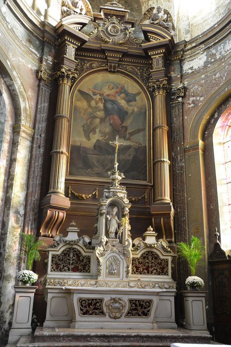 maître-autel, retable, tableau : Assomption de la Vierge