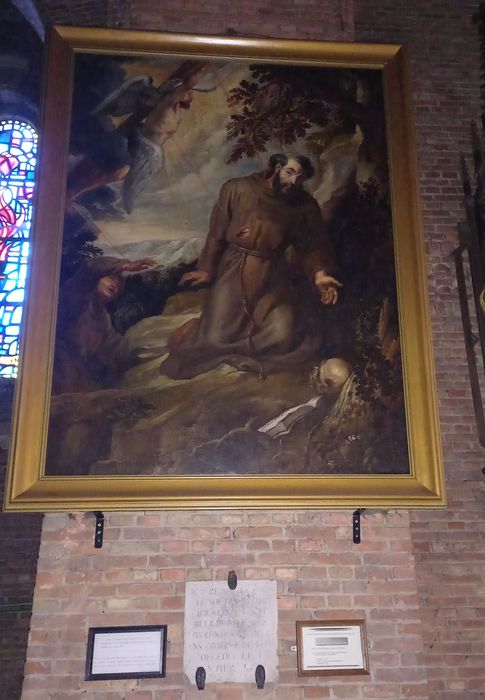 tableau : Saint François d'Assise reçevant les stigmates