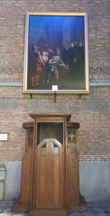 tableau : Rencontre de saint Benoît et de Totila roi des goths