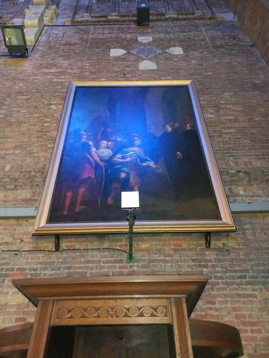 tableau : Rencontre de saint Benoît et de Totila roi des goths