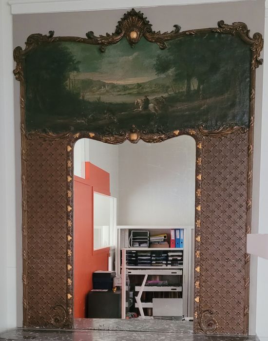 manteau et trumeau de cheminée