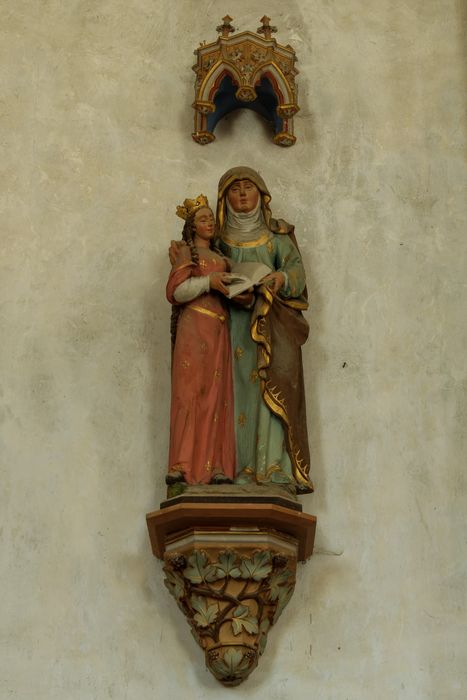 groupe sculpté : Sainte Anne et la Vierge