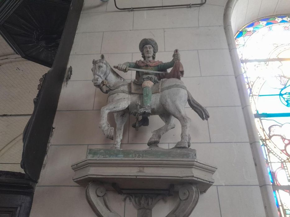 groupe sculpté : Charité de saint Martin