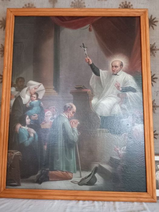 tableau : Saint Vincent de Paul prêchant