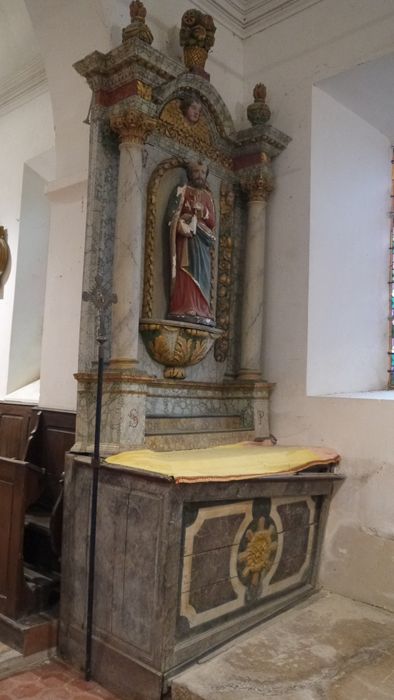 retable latéral, statue : Saint Pierre