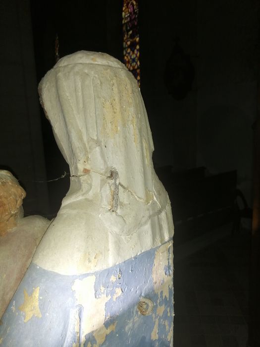 statue : Notre-Dame du Désert (revers) - © Ministère de la Culture (France), Collectif Objets – Tous droits réservés