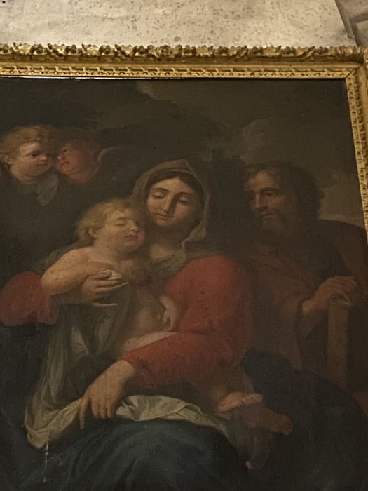 tableau : Vierge à l'Enfant, vue partielle