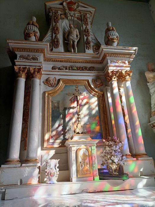 retable, tableau : Saint Sébastien