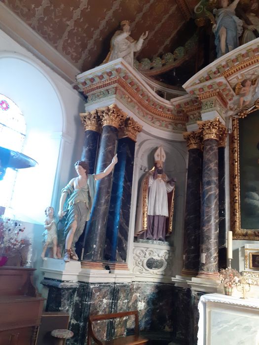retable du maître-autel, vue partielle