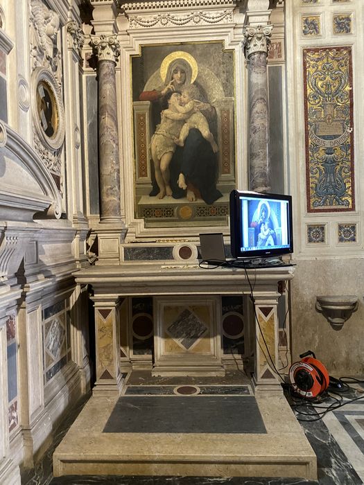 décor de la chapelle de la famille Boucicaut, vue partielle