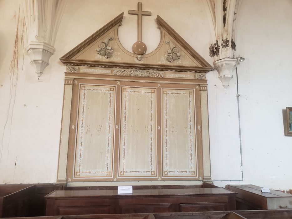 panneau de boiserie du banc d'oeuvre - © Ministère de la Culture (France), Collectif Objets – Tous droits réservés