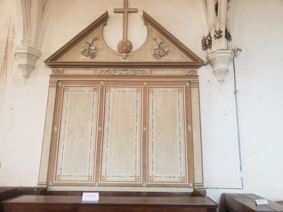 panneau de boiserie du banc d'oeuvre - © Ministère de la Culture (France), Collectif Objets – Tous droits réservés