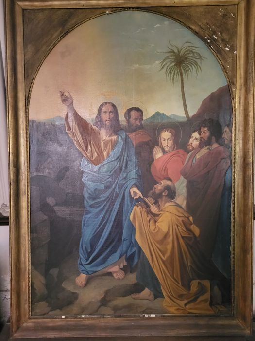 tableau : Christ remettant à saint Pierre les clefs du Paradis (Le)