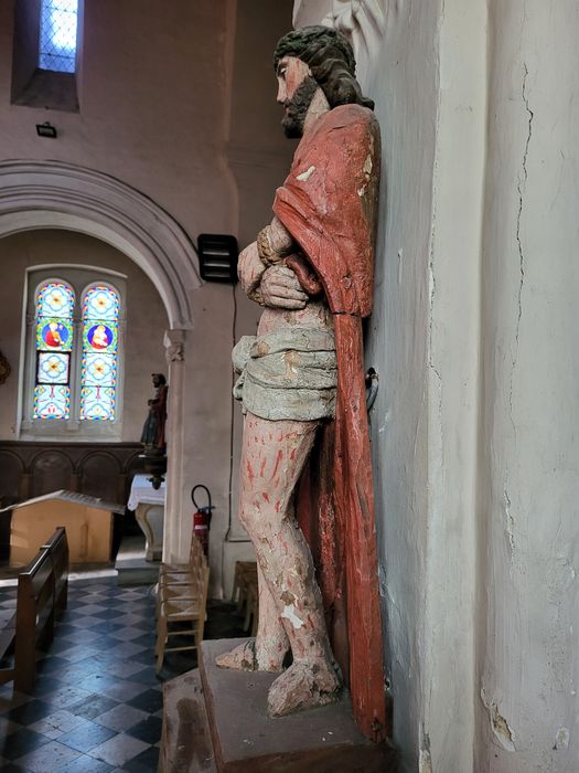 statue : Christ flagellé, profil gauche