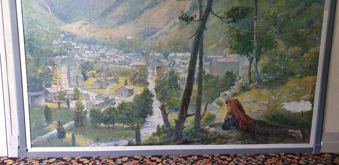 tableau : Vue de Cauterets, vue partielle