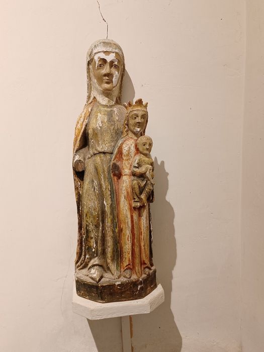 Groupe sculpté : sainte Anne la Vierge et l'Enfant