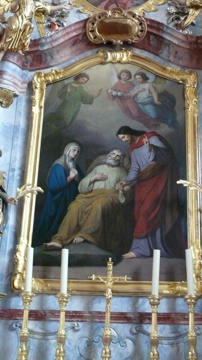 tableau : Mort de saint Joseph avec le Christ