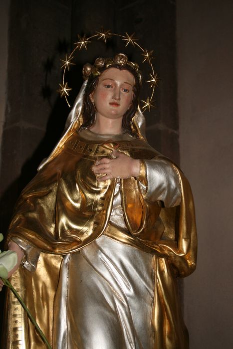 statue : Vierge de l'immaculée Conception, vue partielle